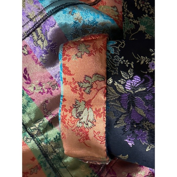 Vtg Spencer Jeremy Y2K Floral Asian Shine Blazer Jacket Whimsical Grunge Sz S - Picture 7 of 10